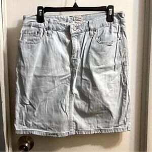 L.L. Bean Light Blue Denim Skirt